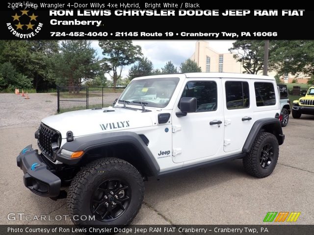 2024 Jeep Wrangler 4-Door Willys 4xe Hybrid in Bright White