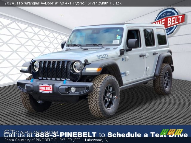 2024 Jeep Wrangler 4-Door Willys 4xe Hybrid in Silver Zynith