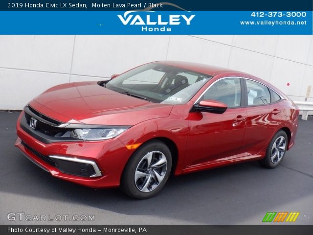 2019 Honda Civic LX Sedan in Molten Lava Pearl