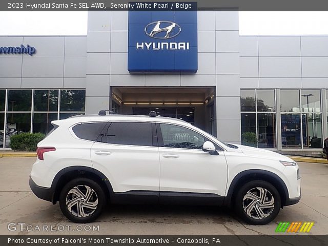 2023 Hyundai Santa Fe SEL AWD in Serenity White Pearl