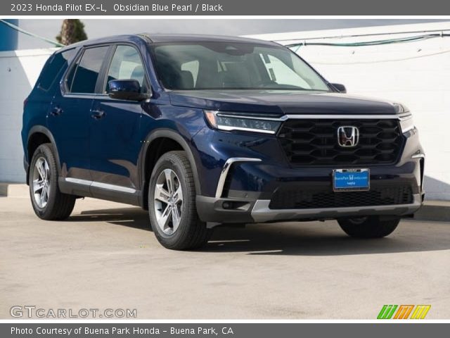 2023 Honda Pilot EX-L in Obsidian Blue Pearl