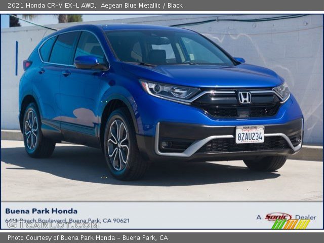 2021 Honda CR-V EX-L AWD in Aegean Blue Metallic