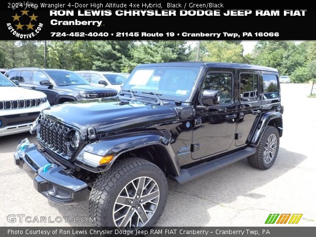 2024 Jeep Wrangler 4-Door High Altitude 4xe Hybrid in Black