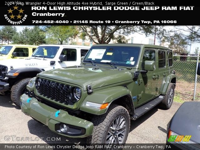 2024 Jeep Wrangler 4-Door High Altitude 4xe Hybrid in Sarge Green