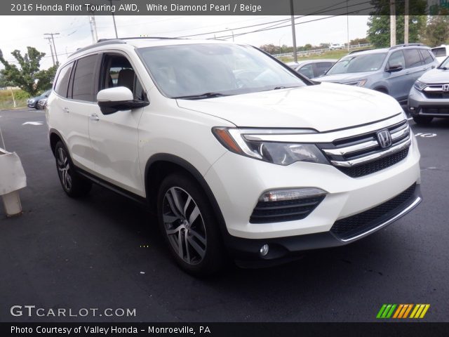 2016 Honda Pilot Touring AWD in White Diamond Pearl