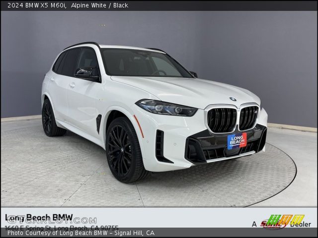 2024 BMW X5 M60i in Alpine White
