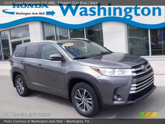 2018 Toyota Highlander XLE AWD in Predawn Gray Mica