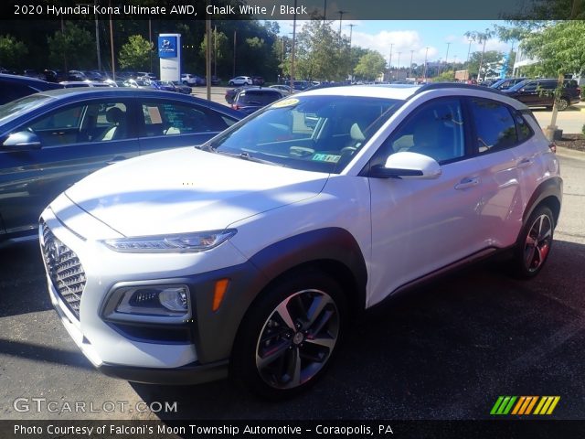 2020 Hyundai Kona Ultimate AWD in Chalk White