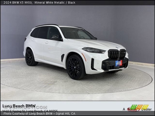 2024 BMW X5 M60i in Mineral White Metallic