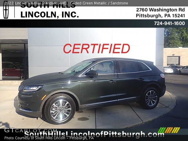 2022 Lincoln Nautilus Standard AWD in Gilded Green Metallic