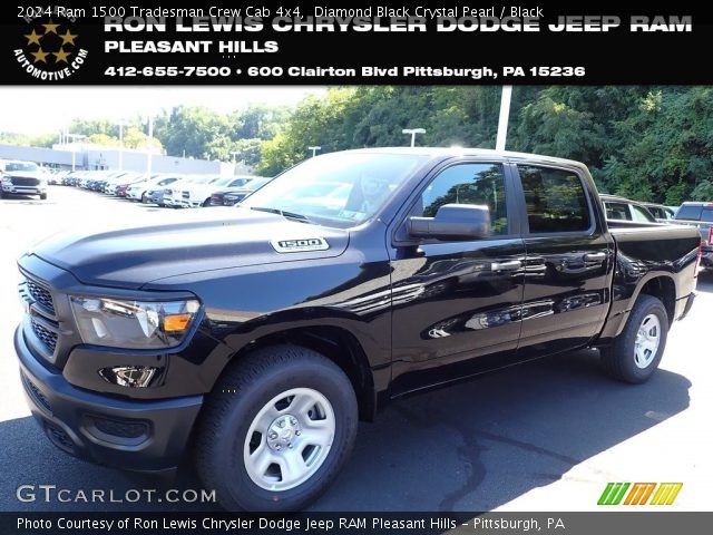 2024 Ram 1500 Tradesman Crew Cab 4x4 in Diamond Black Crystal Pearl