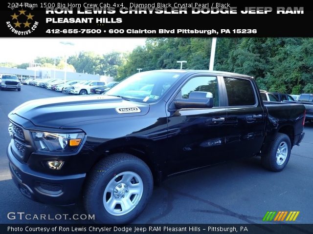 2024 Ram 1500 Big Horn Crew Cab 4x4 in Diamond Black Crystal Pearl