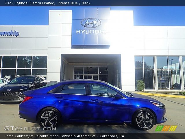 2023 Hyundai Elantra Limited in Intense Blue