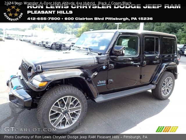 2024 Jeep Wrangler 4-Door High Altitude 4xe Hybrid in Black