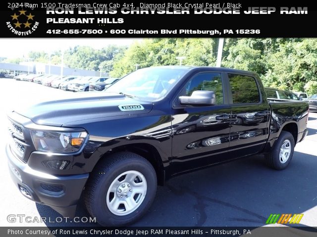 2024 Ram 1500 Tradesman Crew Cab 4x4 in Diamond Black Crystal Pearl