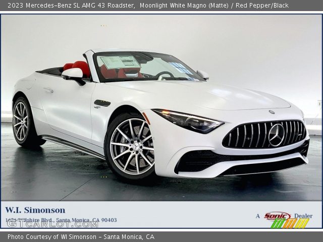 2023 Mercedes-Benz SL AMG 43 Roadster in Moonlight White Magno (Matte)