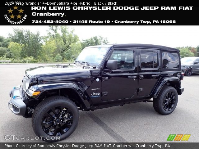 2024 Jeep Wrangler 4-Door Sahara 4xe Hybrid in Black