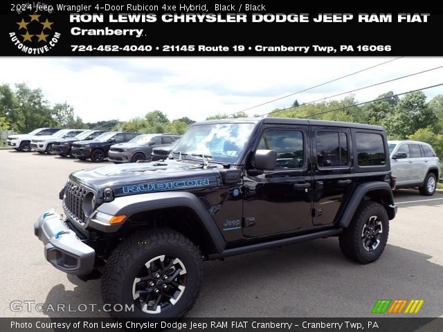 2024 Jeep Wrangler 4-Door Rubicon 4xe Hybrid in Black