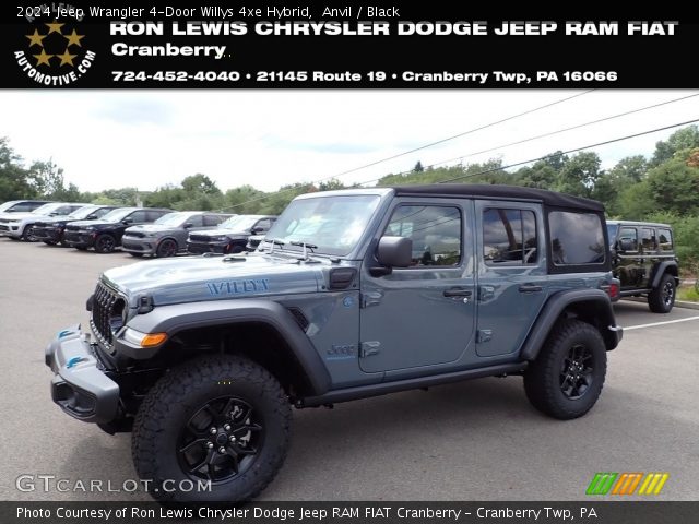 2024 Jeep Wrangler 4-Door Willys 4xe Hybrid in Anvil