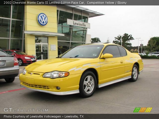 2002 Chevrolet Monte Carlo SS Limited Edition Pace Car in Competition Yellow