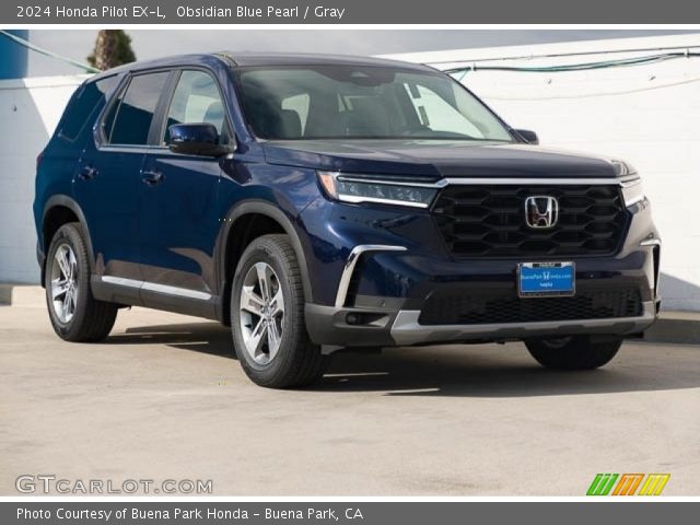 2024 Honda Pilot EX-L in Obsidian Blue Pearl