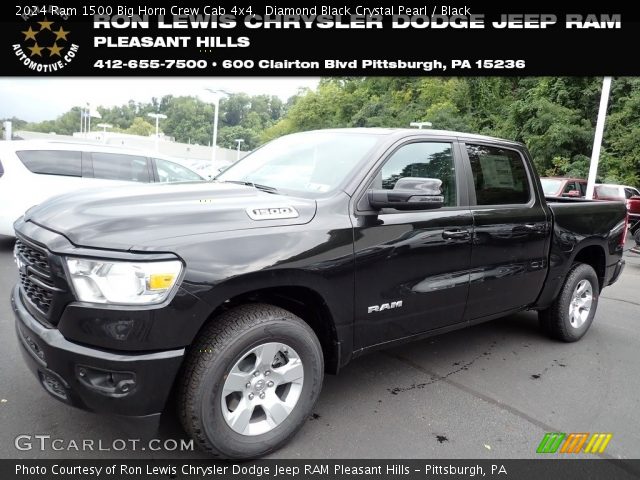 2024 Ram 1500 Big Horn Crew Cab 4x4 in Diamond Black Crystal Pearl