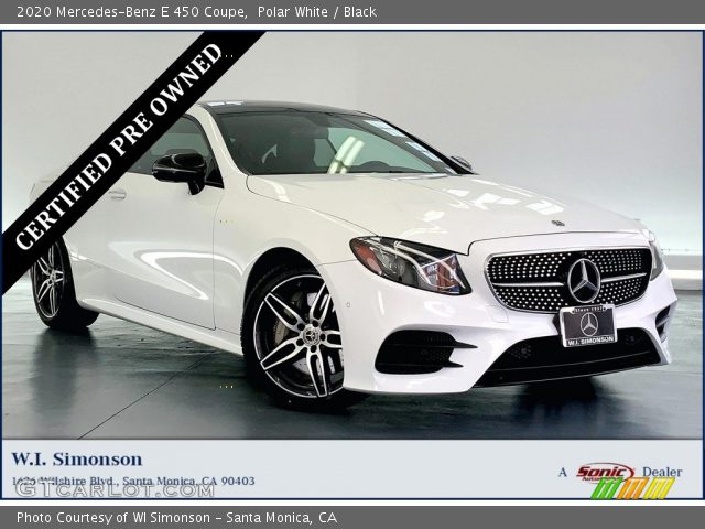 2020 Mercedes-Benz E 450 Coupe in Polar White