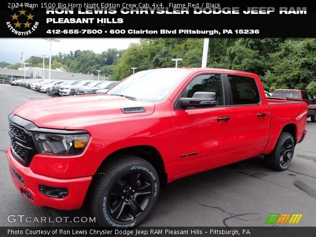 2024 Ram 1500 Big Horn Night Edition Crew Cab 4x4 in Flame Red