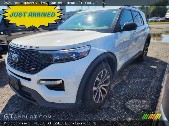 2020 Ford Explorer ST 4WD in Star White Metallic Tri-Coat