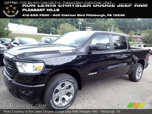 2024 Ram 1500 Big Horn Crew Cab 4x4 in Diamond Black Crystal Pearl