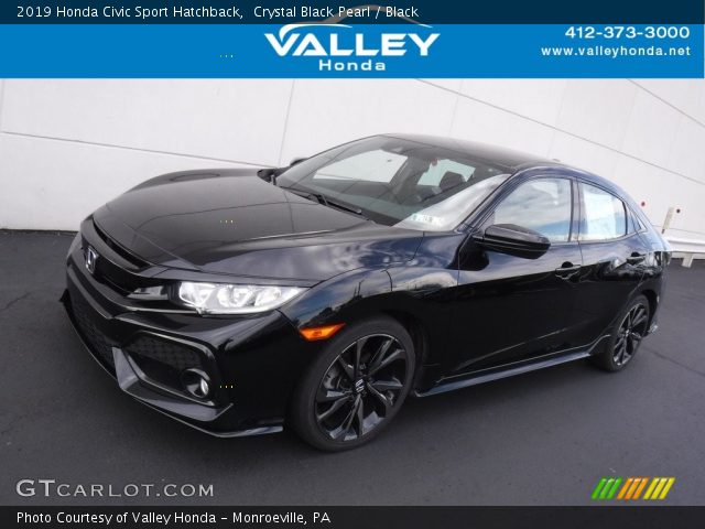 2019 Honda Civic Sport Hatchback in Crystal Black Pearl