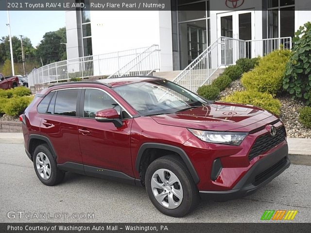 2021 Toyota RAV4 LE AWD in Ruby Flare Pearl