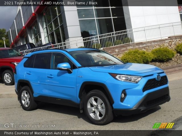 2021 Toyota RAV4 XLE AWD Hybrid in Blue Flame