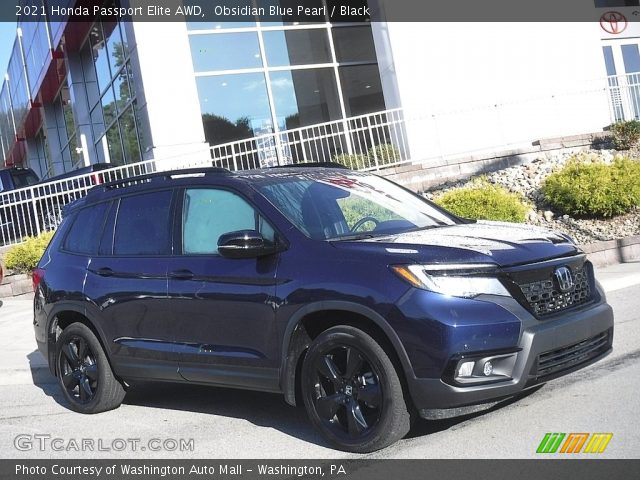 2021 Honda Passport Elite AWD in Obsidian Blue Pearl