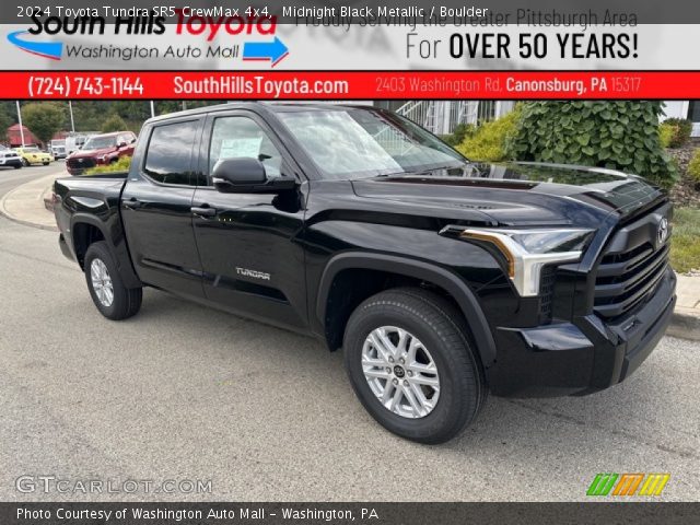 2024 Toyota Tundra SR5 CrewMax 4x4 in Midnight Black Metallic