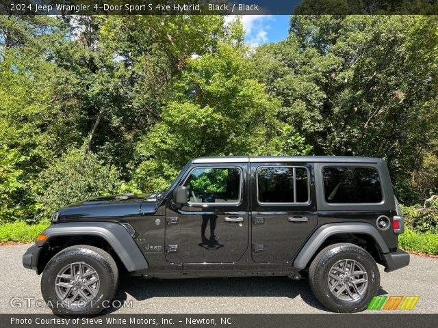 2024 Jeep Wrangler 4-Door Sport S 4xe Hybrid in Black