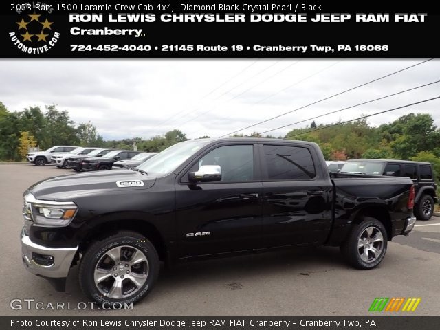 2023 Ram 1500 Laramie Crew Cab 4x4 in Diamond Black Crystal Pearl