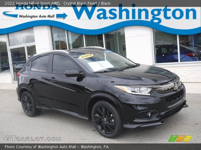 2022 Honda HR-V Sport AWD in Crystal Black Pearl
