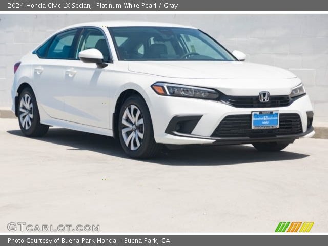2024 Honda Civic LX Sedan in Platinum White Pearl