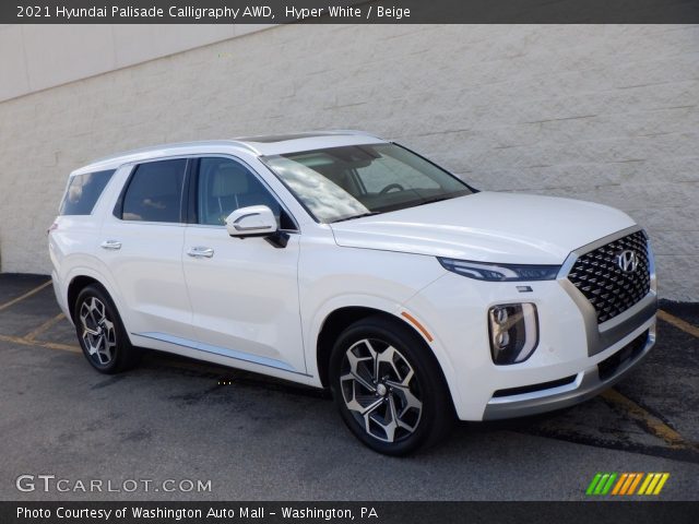 2021 Hyundai Palisade Calligraphy AWD in Hyper White