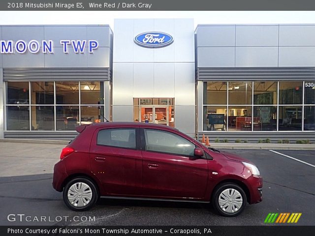 2018 Mitsubishi Mirage ES in Wine Red