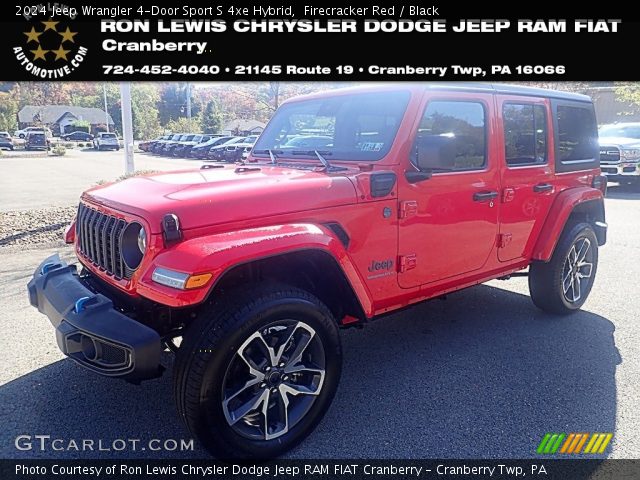 2024 Jeep Wrangler 4-Door Sport S 4xe Hybrid in Firecracker Red