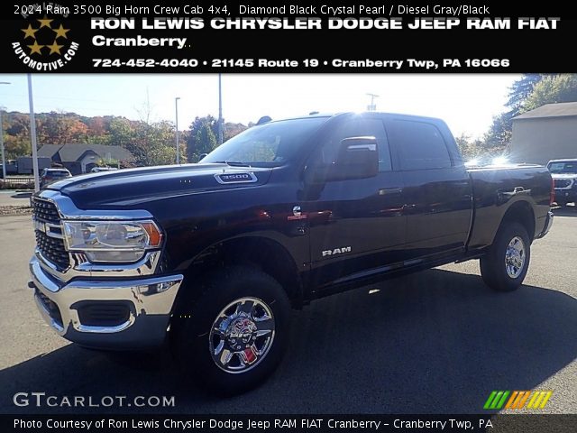 2024 Ram 3500 Big Horn Crew Cab 4x4 in Diamond Black Crystal Pearl