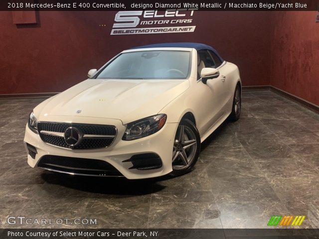 2018 Mercedes-Benz E 400 Convertible in designo Diamond White Metallic