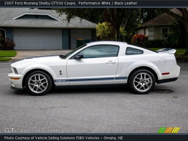 2007 Ford Mustang Shelby GT500 Coupe in Performance White