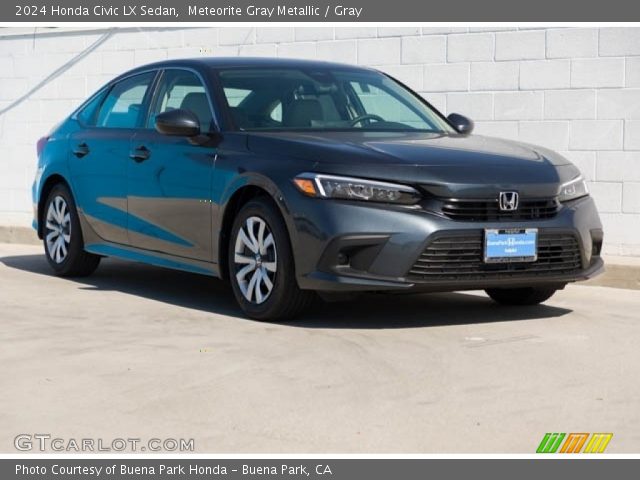 2024 Honda Civic LX Sedan in Meteorite Gray Metallic