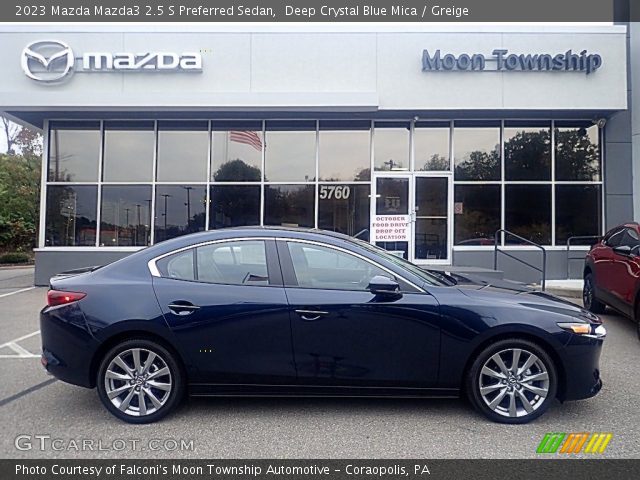 2023 Mazda Mazda3 2.5 S Preferred Sedan in Deep Crystal Blue Mica