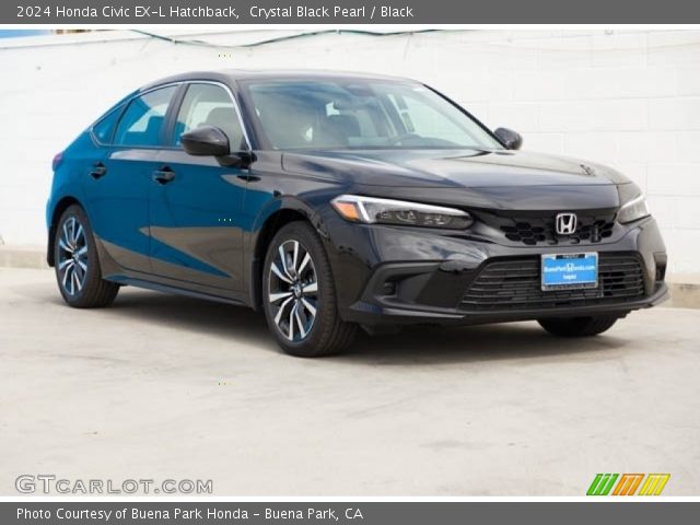 2024 Honda Civic EX-L Hatchback in Crystal Black Pearl