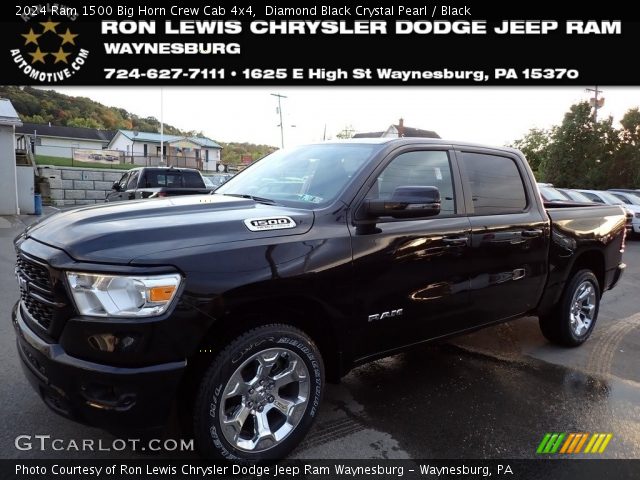 2024 Ram 1500 Big Horn Crew Cab 4x4 in Diamond Black Crystal Pearl