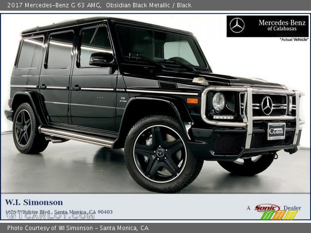 2017 Mercedes-Benz G 63 AMG in Obsidian Black Metallic